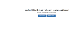 Desktop Screenshot of cedarhillfolkfestival.com