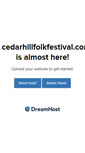 Mobile Screenshot of cedarhillfolkfestival.com
